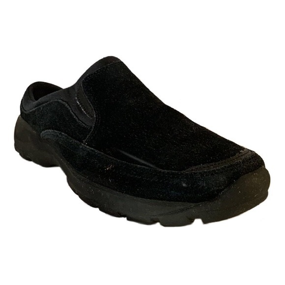 Lands End Men's All Weather Slip On Moccasin Black Suede Size 8 - Picture 5 of 5